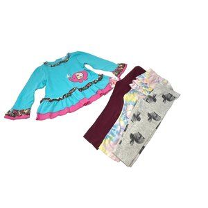 Baby Girl's Dress is New With Tags ,‎ 3 Pair Leggings - Size 24 Months